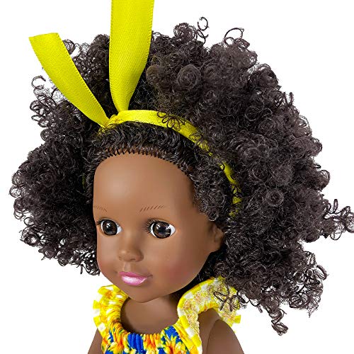 Nice2you Muñeca Afroamericana Muñecas de 14 Pulgadas para niños Juguetes para Niños