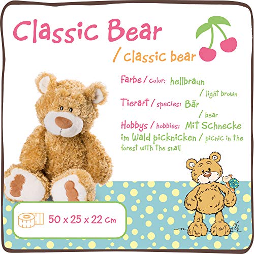 NICI 46509 Juguetes de Oso de Peluche de 50 cm I Oso Café Tradicional I Juguete Suave Esponjoso para niñas, niños y bebés I Osos de Peluche Rellenos