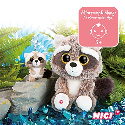 NICI - Mapache Clooney Llavero, Gris/Blanco, 45550