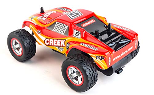 Ninco NincoRacers-Creek. Coche teledirigido con gran capacidad de giro. 2.4GHz Color rojo y naranja. Medidas: 21 cm x 15 cm x 8,5 cm, multicolor NH93129