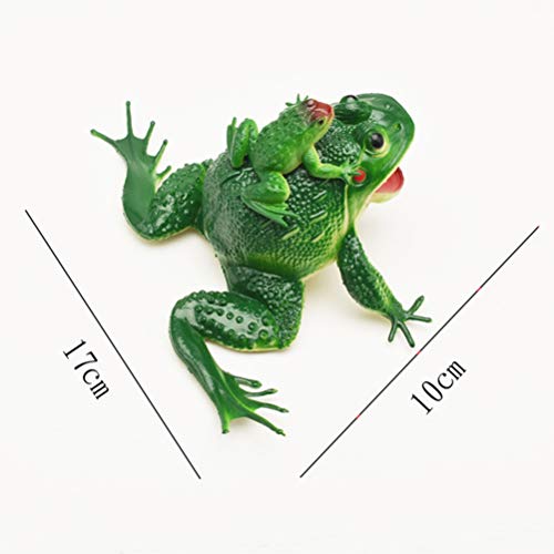 NUOBESTY Simulación Rana Juguete Ranas de Plástico Juguete Ranas de Goma Selva Tropical Personaje Juguetes Mini Figurita Hogar Decoración de Escritorio
