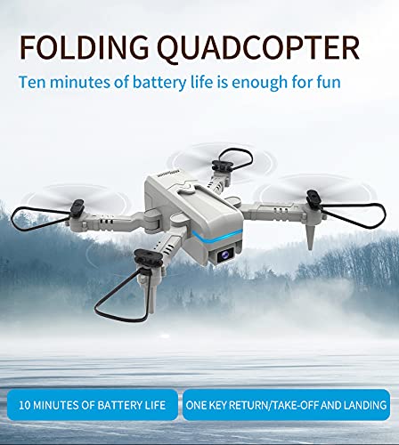 OBEST Mini Drone con Cámara 4K, App WiFi FPV, Modo sin Cabeza, Foto Gestual, Giro de 360 °, Vuelo de Trayectoria, Una Tecla de Regreso/Despegue, 2 Baterías, para Principiantes