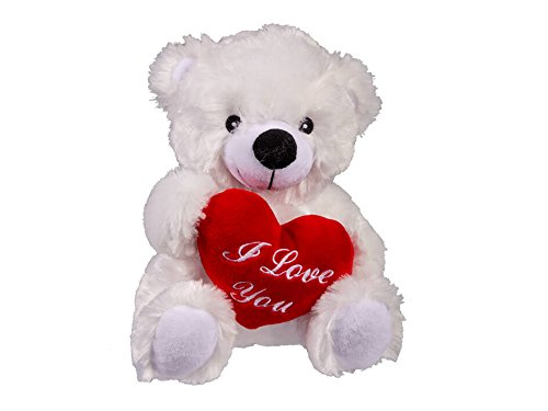 OOTB- Oso de Peluche con corazón Rojo, I Love You, Multicolor, Aprox. 22 cm (out of The Blue 61/6948)