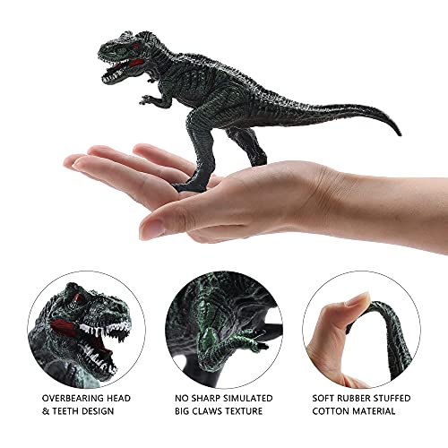 OR OR TU Juguetes de Dinosaurios Realistas para Niños Figuras de dinosaurios y criaturas prehistóricas Desmontar Huevo de Dinosaurio,Árboles,Cazadores Juego Educativo Temprano para 3 4 5 6 7 Años