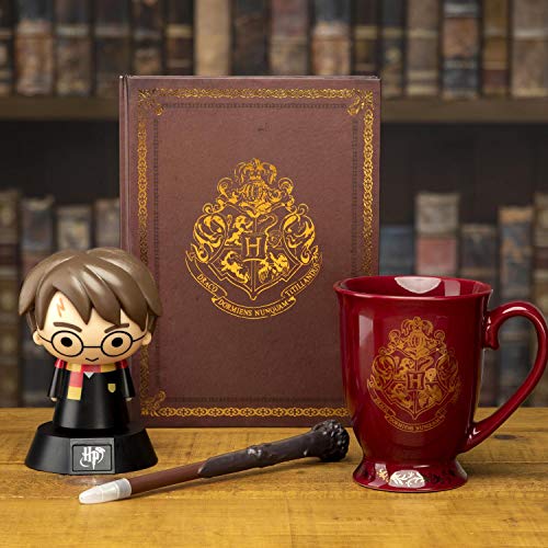 Paladone AMZ6284HP Set de regalo | Producto oficial de Harry Potter | Luz de icono, taza y cuaderno Hogwarts, multi