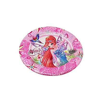 Party Store Web by casa dolce casa Winx Club - Juego de vajilla para fiestas Winx - Kit n.° 6 CDC-(8 platos, 8 vasos, 20 servilletas)