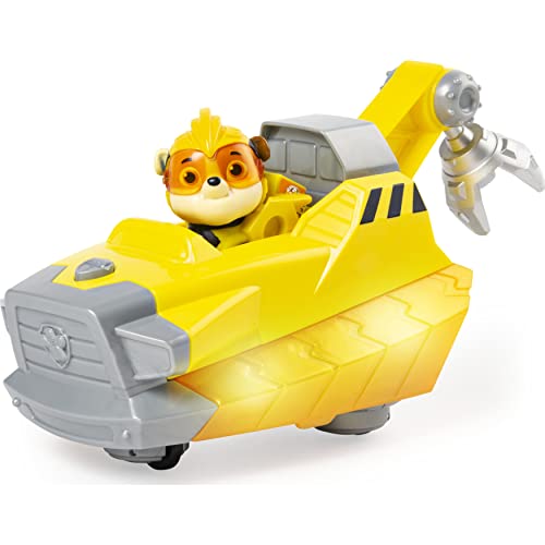 PAW Patrol Mighty Pups Charged Up Vehículo de Lujo de Rubble con Luces y Sonidos
