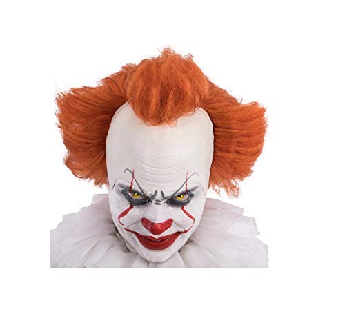 Peluca tipo Payaso Diabólico. Peluca con las"entradas (calvas)" en color blanco.Talla única.