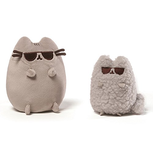Peluches Pusheen by Gund, 2 peluches de gatitos con gafas, Enesco