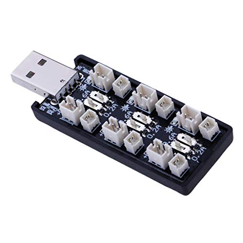 perfeclan Entrada USB del Tablero del Cargador Paralelo de La Batería 1S Lipo para Helicóptero del Drone Quads