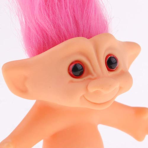 perfeclan Muñecas Troll Desnudo Modelo de Acción de Juguete Colecciones Coloridas - Rosa roja