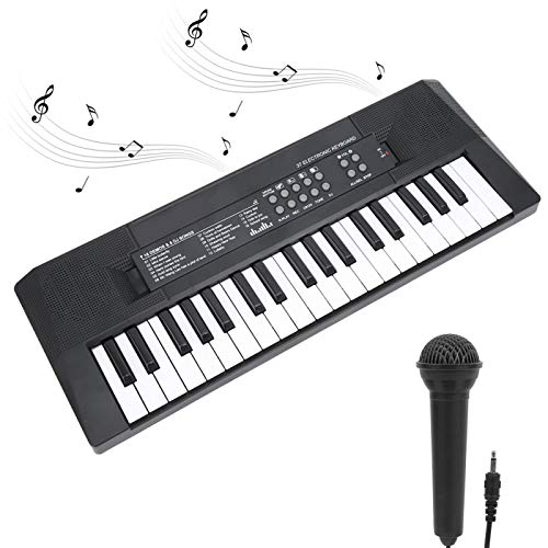 Piano de música eléctrico, teclado musical, juguete educativo, teclado eléctrico multifunción portátil de 37 teclas, para niños principiantes