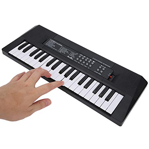 Piano eléctrico portátil, teclado eléctrico Piano de 37 teclas Instrumento musical para niños Micrófono de juguete Función de grabación Teclado de piano musical digital para niños y niñas