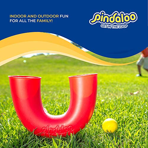 pindaloo para Malabarismo y Juegos de Habilidad + 2 Pelotas, para niños, Adolescentes y Adultos - Juego de Interior y Exterior para Desarrollo de Habilidades Motoras y Aprender a Hacer Malabares