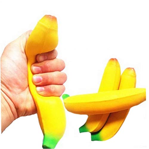 PiniceCore Anti Divertido Bola De La Tensión Juguetes para Apretar La Bola De Plátano Estrés Presión De 1pc Niños Alivio Relax Regalos De Diversión De La Novedad