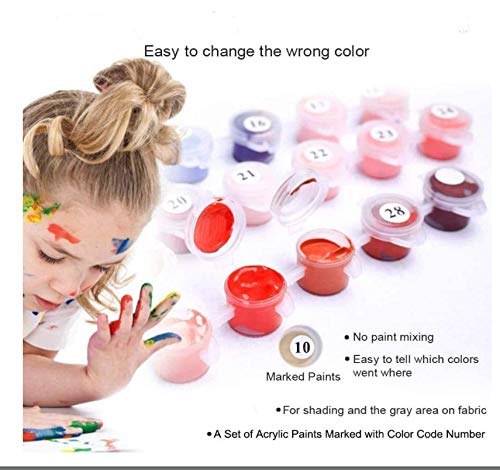 Pintura por Números DIY Acrílica Pintura Kit para Adultos y Niños Principiantes - Chihuahua Perro Animal -Decoración Del Hogar Cartel Artístico Impreso Lienzo