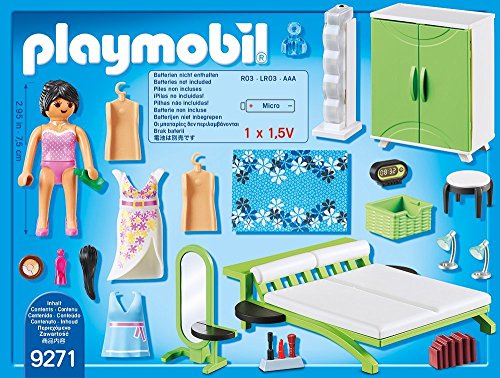 Playmobil Casa Moderna Set: 9268 Baño + 9271 Dormitorio