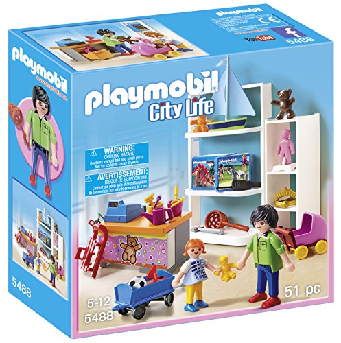 Playmobil Centro Comercial - City Life Papá y Niña Playsets de Figuras de jugete, Color Multicolor (Playmobil 5488)