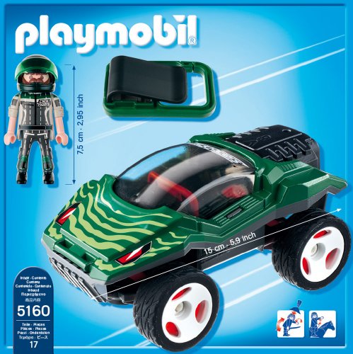 PLAYMOBIL - Click & Go Snake Racer, Set de Juego (5160)
