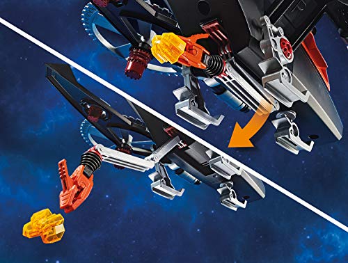 PLAYMOBIL- Galaxy Police Piratas Galácticos Helicóptero, A Partir de 5 Años, Multicolor (70023)