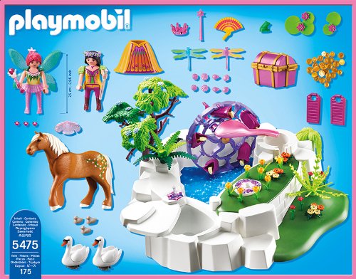 PLAYMOBIL Princesas -  Lago de Cristal mágico, Juguete Educativo, Multicolor, 45 x 12,5 x 35 cm, (5475)