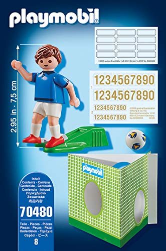 PLAYMOBIL-Sports & Action Jugador de Fútbol, Francia A, multicolor (70480)