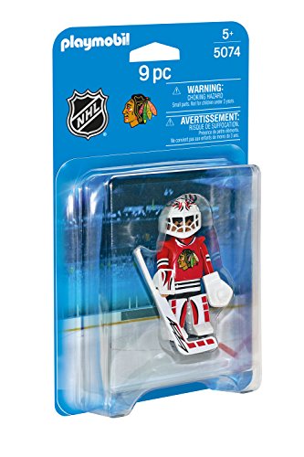Playmobil Sports & Action NHL Chicago Blackhawks Goalie Figura de construcción - Figuras de construcción,, 5 año(s), 1 Pieza(s), 9 Pieza(s)