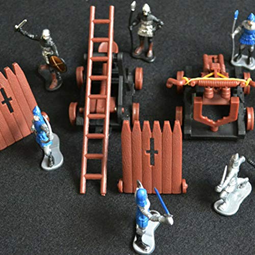 POHOVE Juego de Juguete de Castillo, Figura de acción de Caballeros del Castillo Medieval, Accesorios de construcción de Modelos de Juguete, Juego de construcción de Castillo DIY