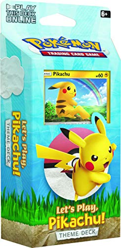 Pokémon POK80615 TCG: Let's Play Pikachu/Eevee Theme Deck (uno al azar), varios colores , color/modelo surtido
