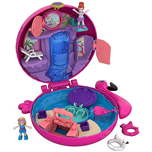 Polly Pocket Big Pocket World Flamingo Floatie Compact [Amazon Exclusive]