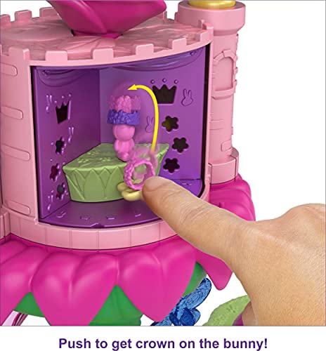 Polly Pocket Paseo de la Princesa Hada, set de juego con muñeca, mascota y accesorios, juguete para niñas y niños mayores de 4 años (Mattel GYK43)