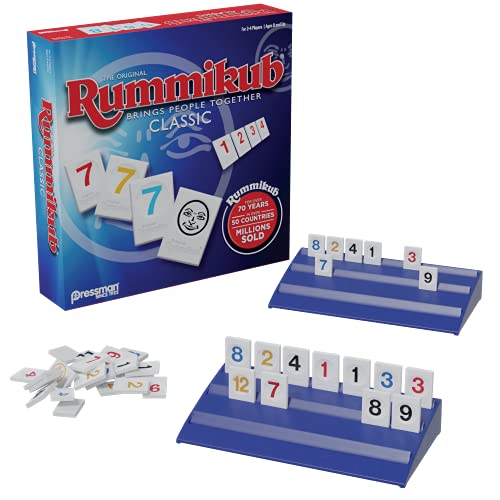 PRESSMAN - The Original Rummikub Fast Moving Rummy Tile - 1 Game