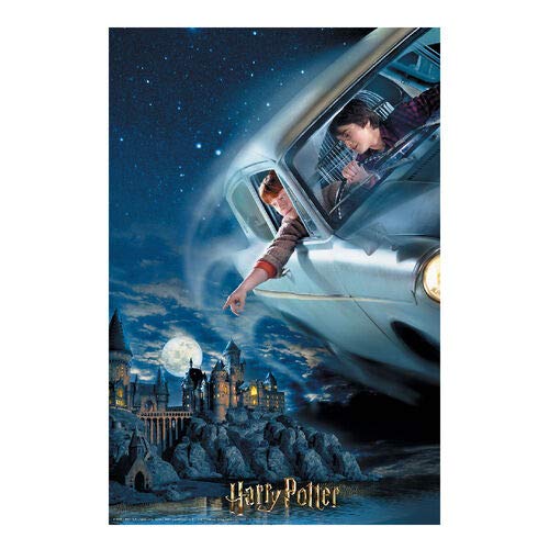 Prime 3D Puzzle lenticular Harry Potter y Ron en el Ford Anglia 300 Piezas (Efecto 3D), Multicolor