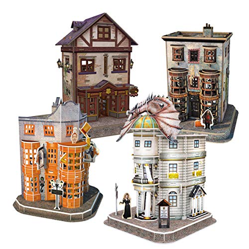 Puzzle 3D Harry Potter - Set del Callejón Diagón, Puzzles 3D, Maquetas para Construir Adultos, Regalo para Niños, Regalos Divertidos, Decoracion Habitacion, 273 Piezas
