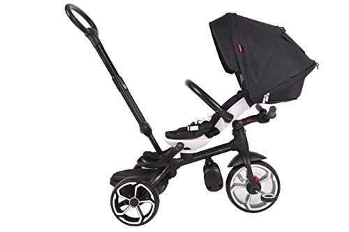 QPLAY- Prime Triciclo evolutivo 3 en 1, Color Negro (QP100.09)