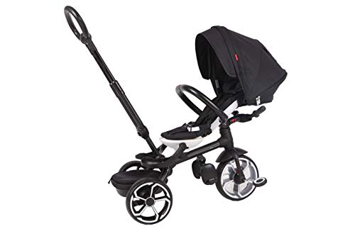 QPLAY- Prime Triciclo evolutivo 3 en 1, Color Negro (QP100.09)