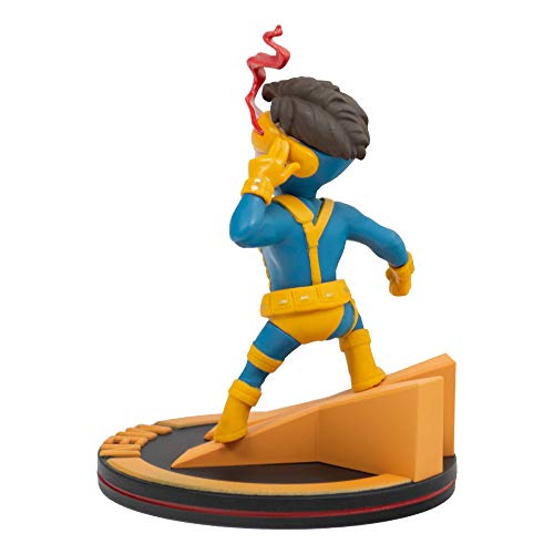 Quantum Mechanix- Figura Qfig X-Men Cyclops, Marvel, Color Yellow, Blue (MVL-0047)