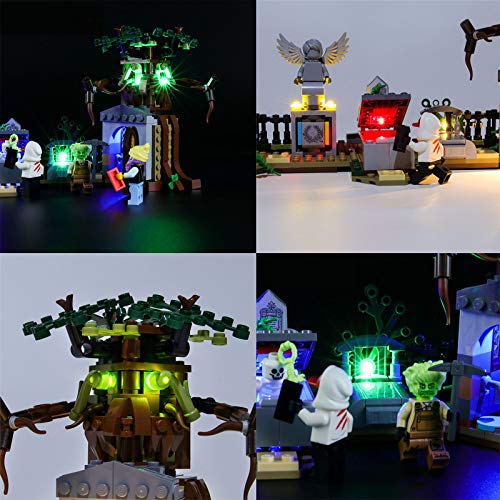 QZPM Kit De Iluminación LED para Lego 70420, Kit De Luces Compatible con Lego Hidden Side Misterio del Cementerio (No Incluye Modelo Lego)
