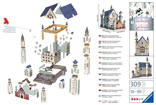 Ravensburger - 3D Puzzle Building Castillo de Neuschwanstein (12573 9)
