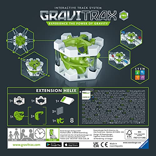 Ravensburger- GraviTrax Pro Bloc d'action Helix Construcción, Color (27027)