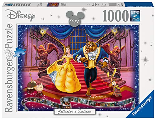 Ravensburger Puzzles 1000 piezas, La bella y la Bestia, Puzzle Disney, Rompecabezas Ravensburger de óptima calidad, Princesas Disney, Edad Recomendada 12+