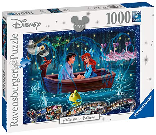 Ravensburger Puzzles 1000 Piezas, La Sirenita, Puzzle Disney, Rompecabezas Ravensburger de Alta Calidad, Princesas Disney, Edad Recomendada 12+