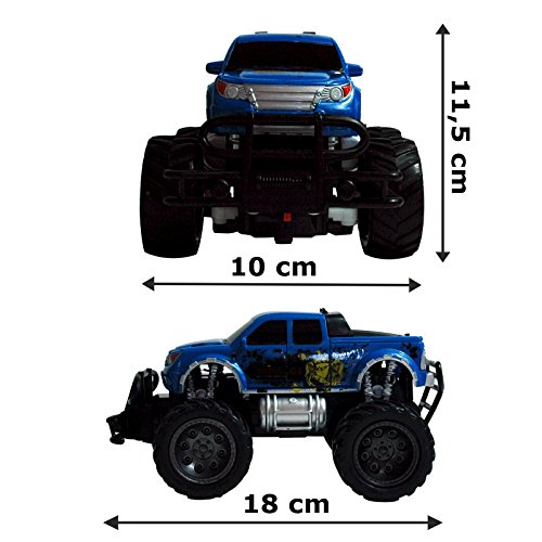 RAYLINE Coche teledirigido Jeep 6142R azul con mando a distancia