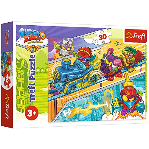 Rivals of Kaboom Puzzle Superzings 30 Piezas Super Zings para niños 21x20 cm, Puzzle Superthings