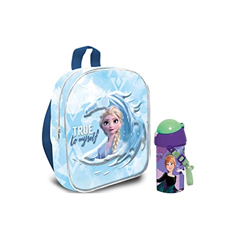 RSL Mochila infantil Frozen con botella de agua. Mochila escolar