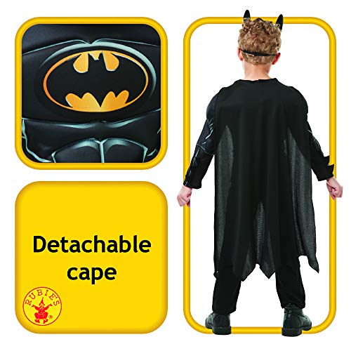 Rubies - Batman Black Core Deluxe Disfraz para Niños, Negro, S (3-4 años), 300002-S