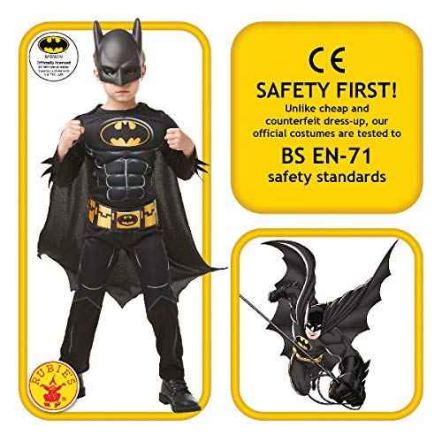 Rubies - Batman Black Core Deluxe Disfraz para Niños, Negro, S (3-4 años), 300002-S