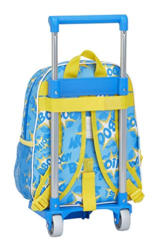Safta 611976020 Mochila Pequeña Ruedas, Carro, Trolley Superzings, Infantil