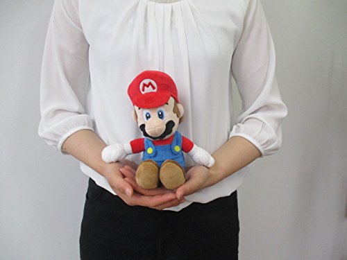 Sanei Super Mario All Star Collection 9,5 "Mario Felpa, pequeño