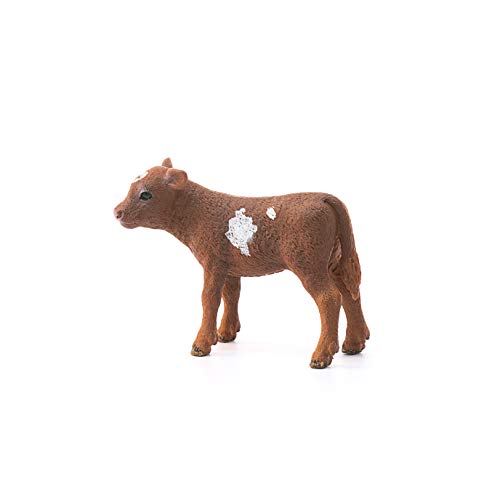 Schleich-Figura de Ternero tejano Longhorn, Colección Farm World, colores, 7 cm (13881)